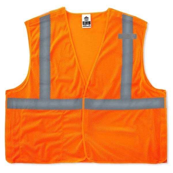 Ergodyne 8215BA 2XL/3XL Orange Type R Class 2 Econo Breakaway Mesh Vest 21067 - main
